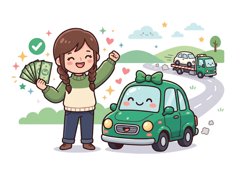 Step 4: Get Paid — Bank transfer on collection in Deptford. No waiting, no chasing. The money is yours before we drive away with your old car.